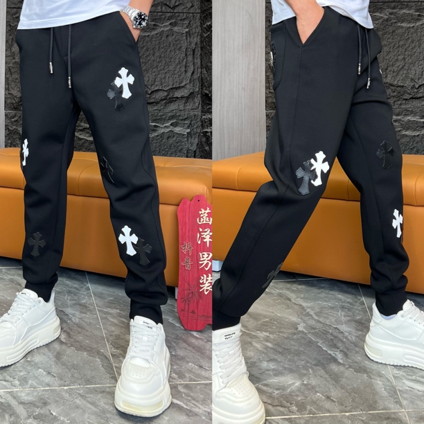 秋冬加绒新款重磅手工卫裤时尚百搭11-03修身显瘦上新轻奢休闲裤