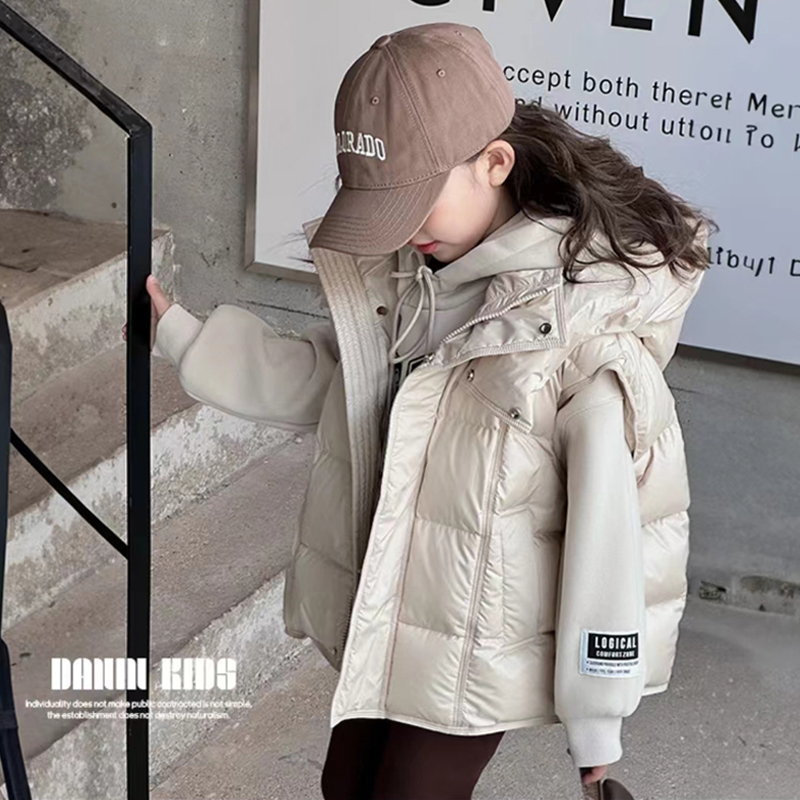 女童马甲秋冬2025新款冬款棉服外穿女孩大童加厚马夹保暖坎肩