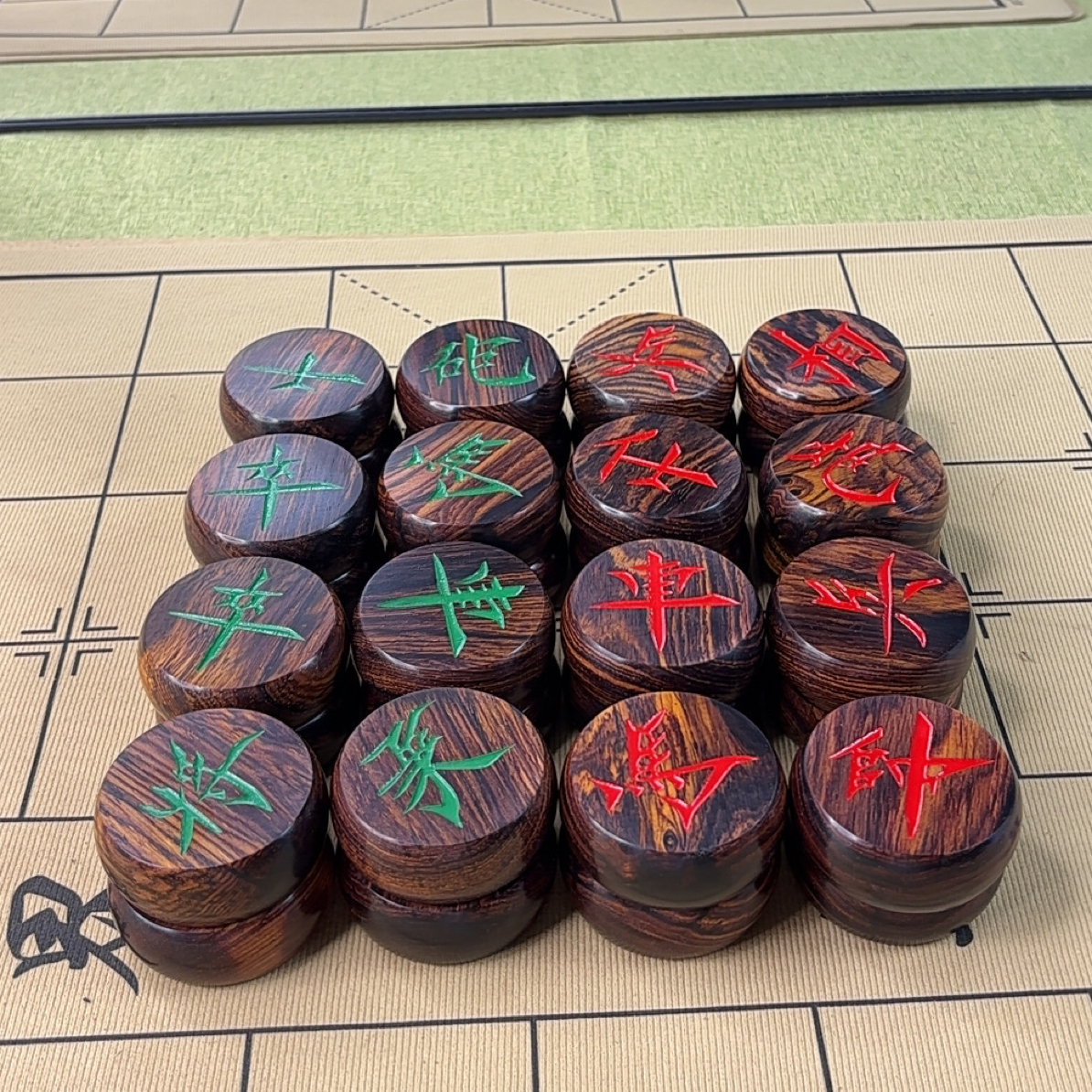 【精挑微凹黄檀】高档实木红木大号中国象棋含皮革棋盘适合成人送礼