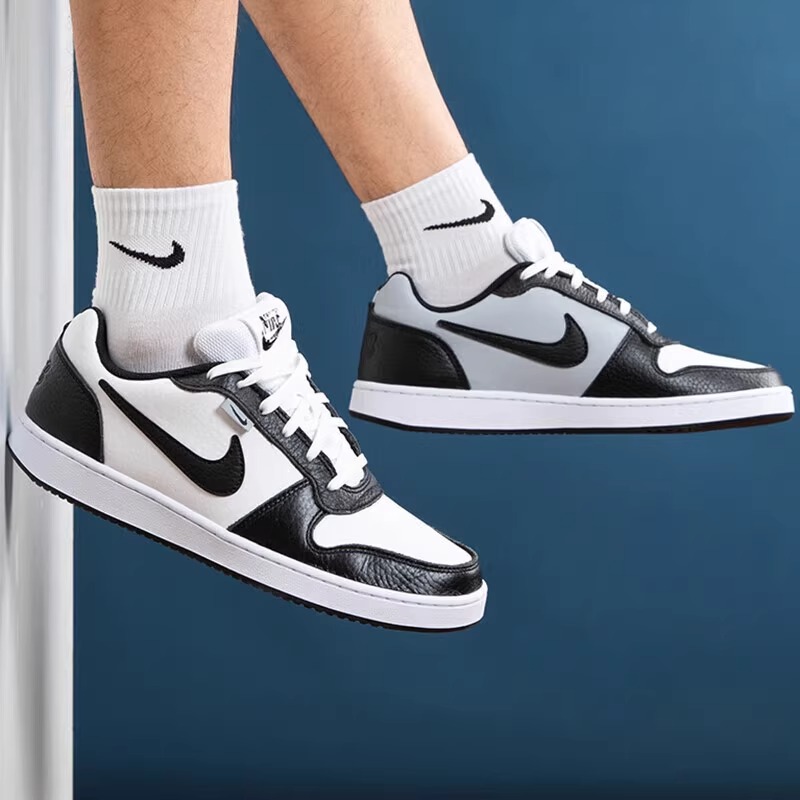 【流光风】耐克板鞋男Ebernon黑白熊猫板鞋低帮透气休闲鞋 AQ1774