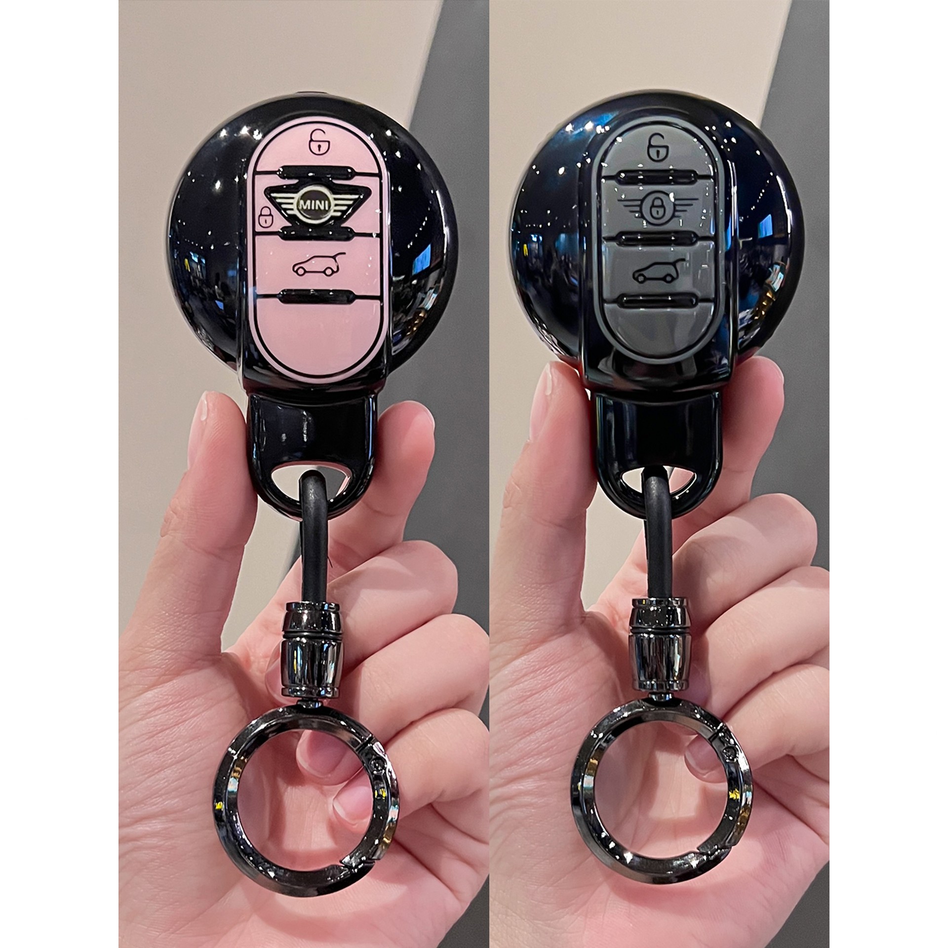 适用宝马mini钥匙套cooper迷你电动专用countryman壳clubman女扣