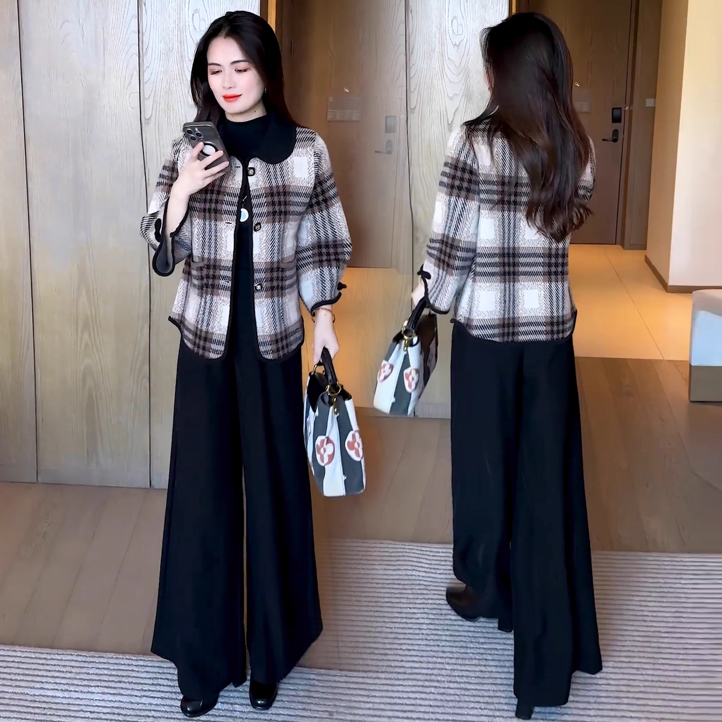 时尚小香风外套女秋季2025秋冬新款洋气显瘦开衫女士长袖短款上衣