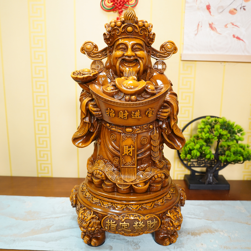 最新（指定发财）XDH中式家居客厅玄关开业乔迁送礼（长23*40高cm）