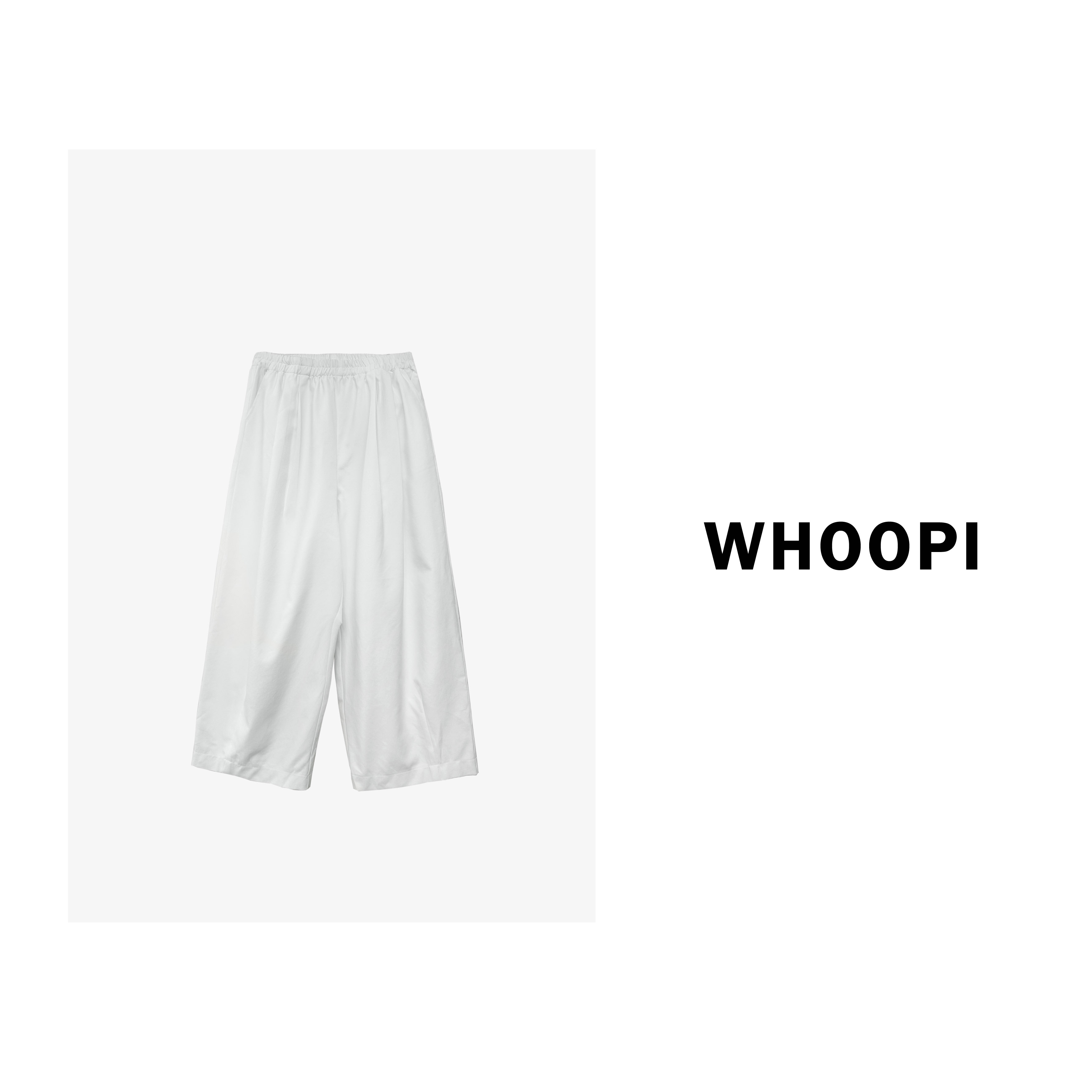 【Whoopi】【气球裤】高端轻薄纸感微弧形九分阔腿休闲款