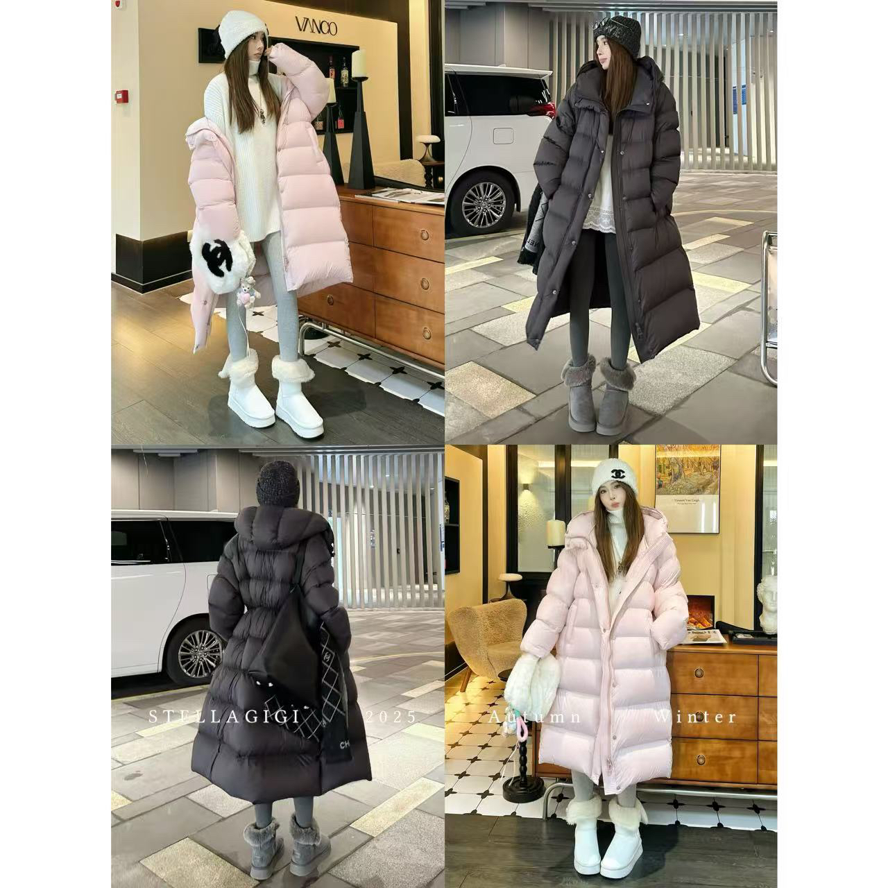 SG / 杨依姗 AW云朵泡芙大被子 抽绳连帽95鸭绒羽绒服WT-20252505