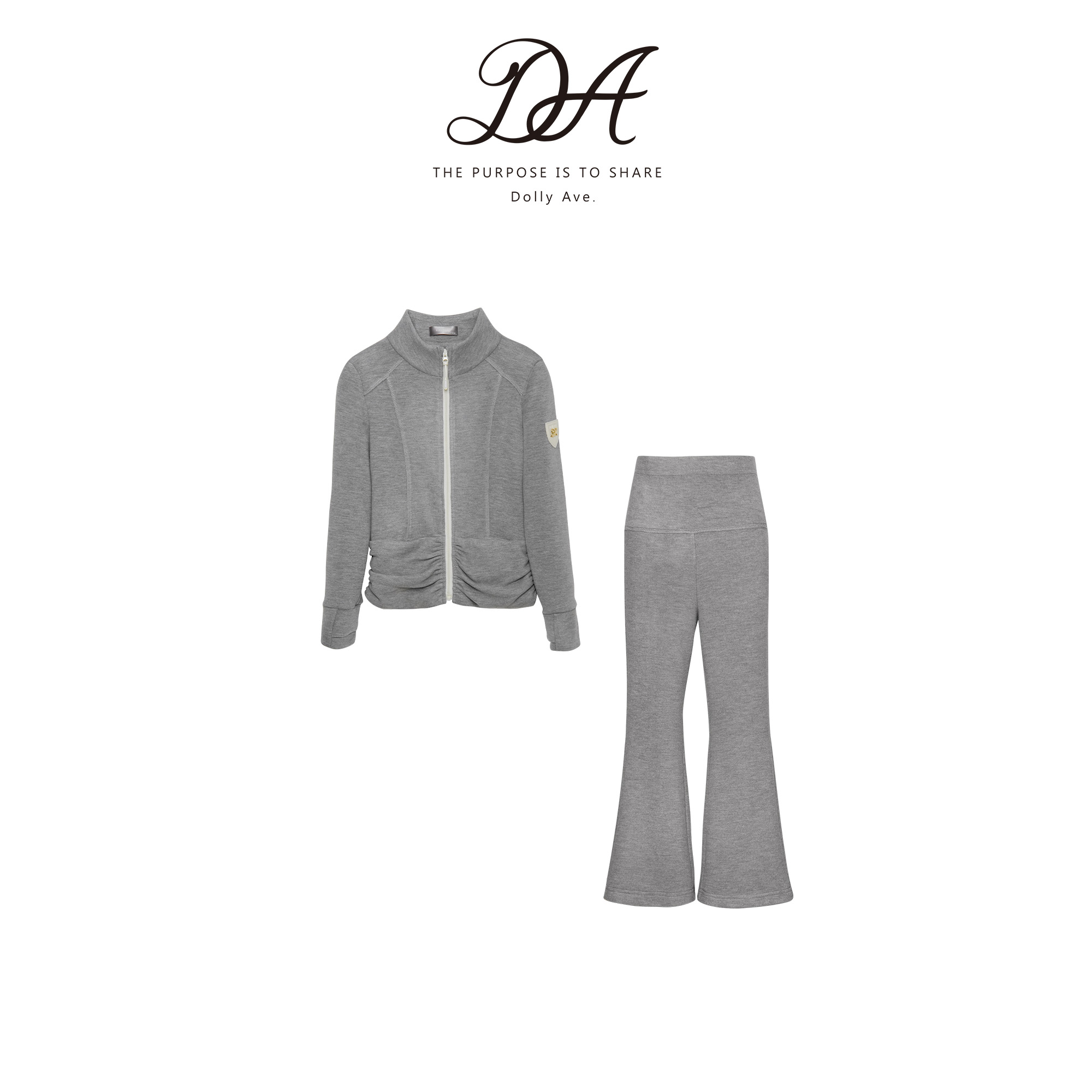 Dolly Ave「黑标系列」轻奢优可丝天丝羊毛混纺暖肤女童秋冬套装