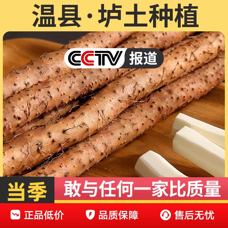 正宗河南焦作垆土铁棍山药5斤现挖温县新鲜淮怀火锅食用食材热销