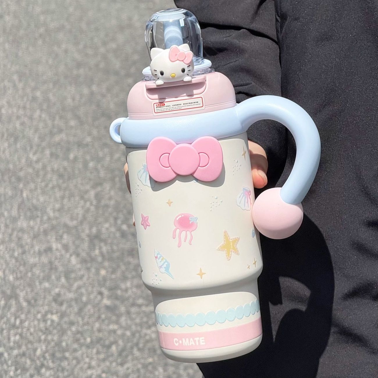 巨无霸保温杯女生2025新款大容量水杯学生保冷吸管杯高颜值冰霸杯