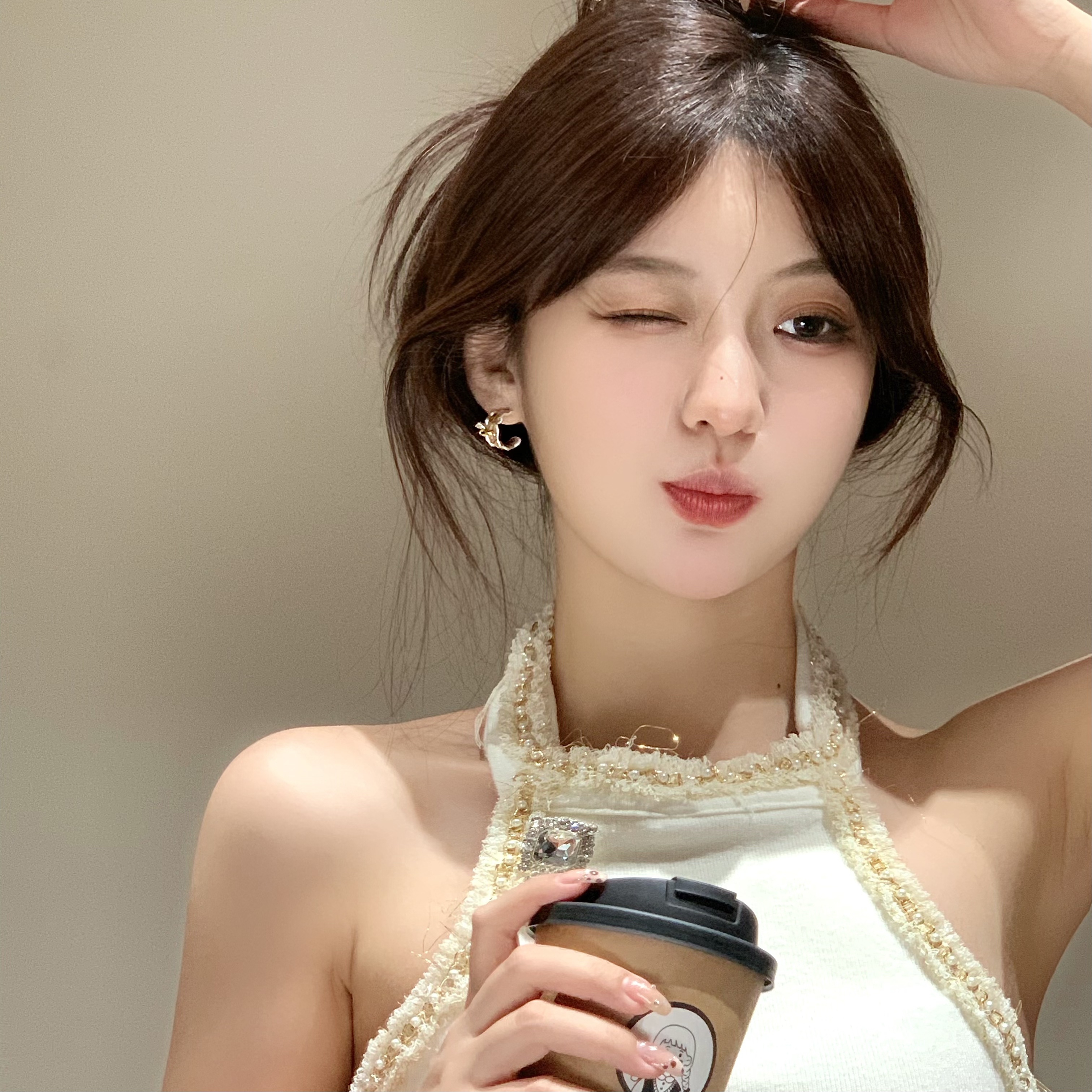 FULL GIRLISH耳环00026轻奢气质耳钉百搭耳饰