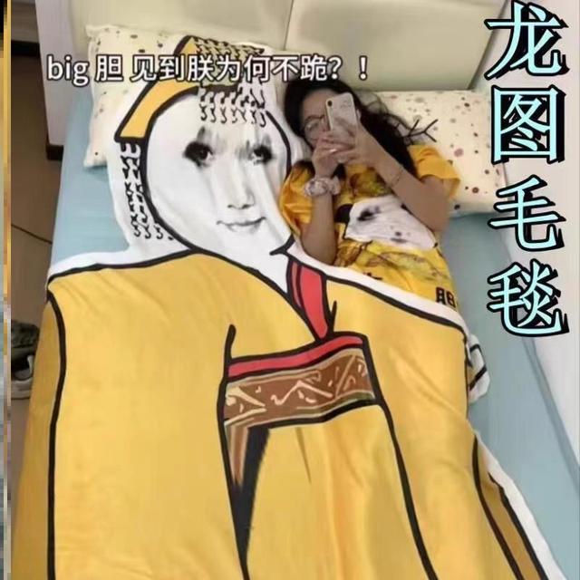 龙图毯子见到朕为何不跪毛毯空调毯搞怪龙玉涛表情包办公室夏凉被