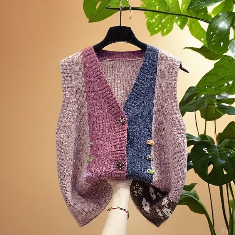 毛衣针织开衫秋冬马甲2025新款时尚遮肉百搭洋气外穿夹外背心坎肩