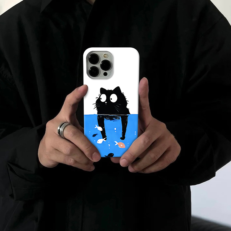 摸鱼适用苹果16pro创意手机壳15promax个性14小众13/12/ins