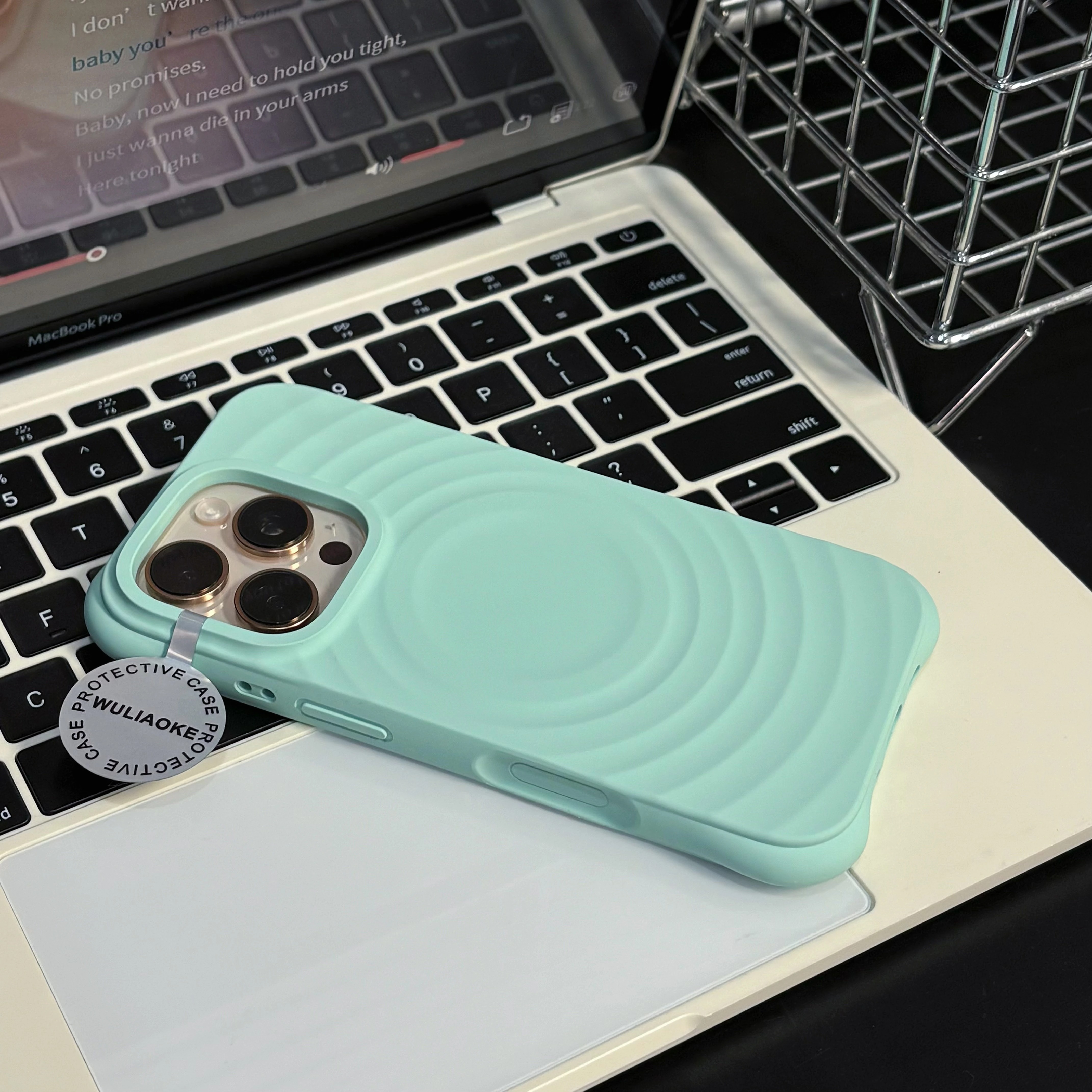 相机按键全包适用苹果16ProMax手机壳波漾磁吸15Pro液态硅胶14/13