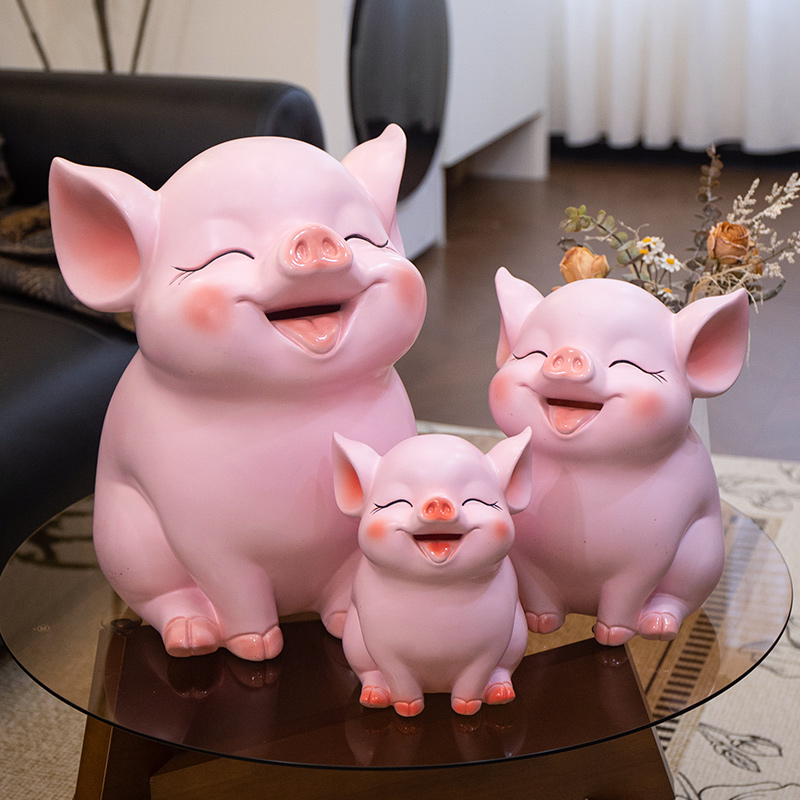 可爱小猪存钱罐大容量只进不出储蓄罐送儿童男女孩礼物家居装饰品