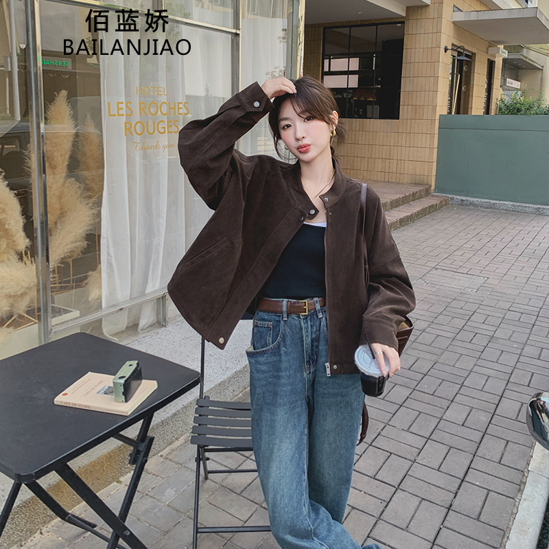 又a又飒美拉德短外套春秋2025新款韩系时尚气质休闲复古夹克上衣