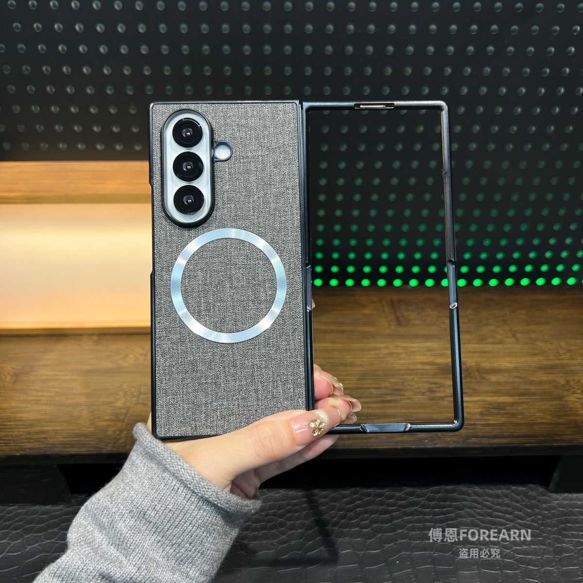 适用于三星Galaxy Z Fold7手机壳zfold7折叠屏布纹全包防摔磁吸