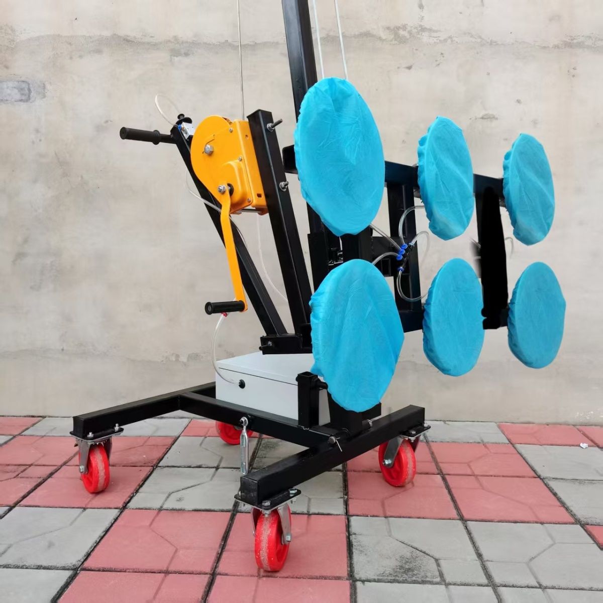 电动玻璃吸盘车玻璃吸盘推车手摇升降吸盘车手推式玻璃吸盘推车