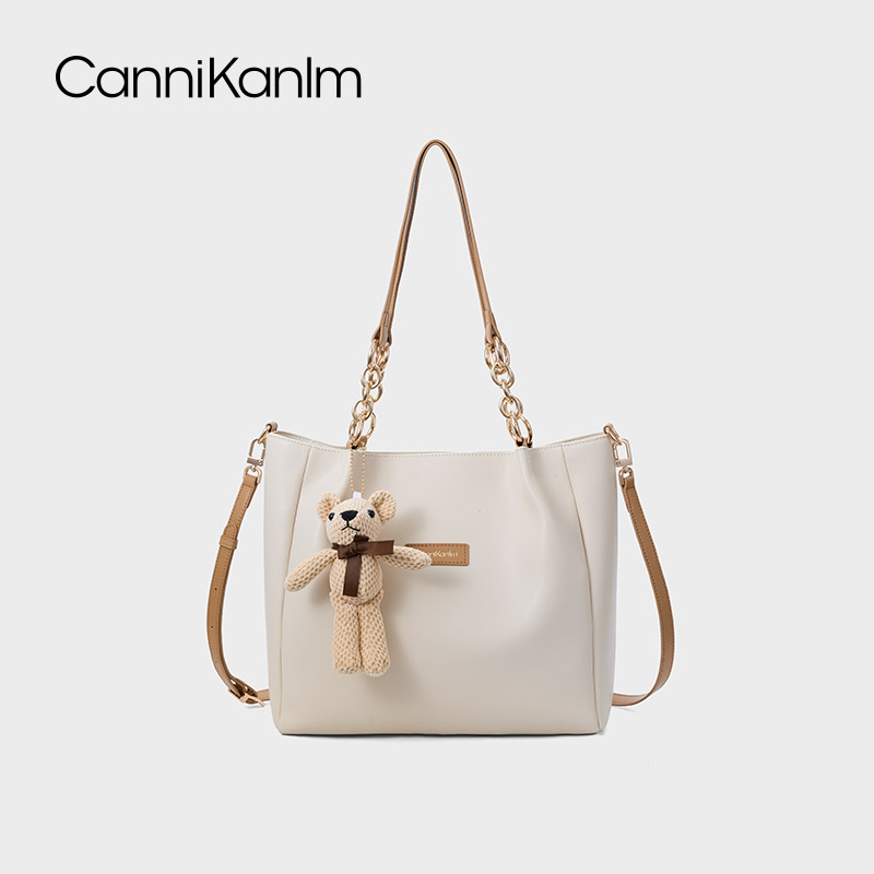 CanniKanlm托特包女2025新款高级感通勤大容量单肩斜挎包