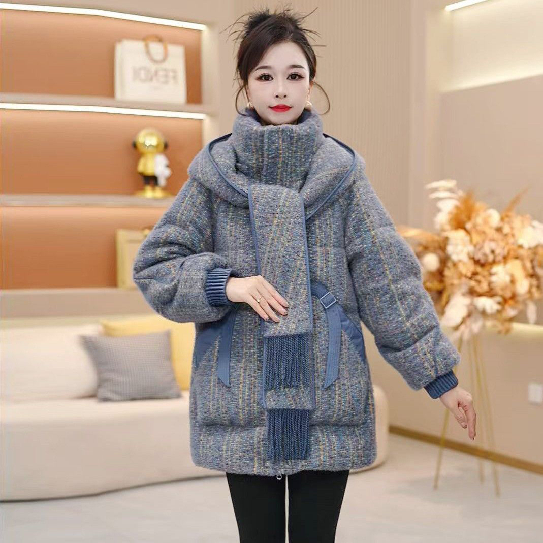 迷苏气质羽绒服中长款白鸭绒女2025冬季显瘦洋气百搭高档保暖外套