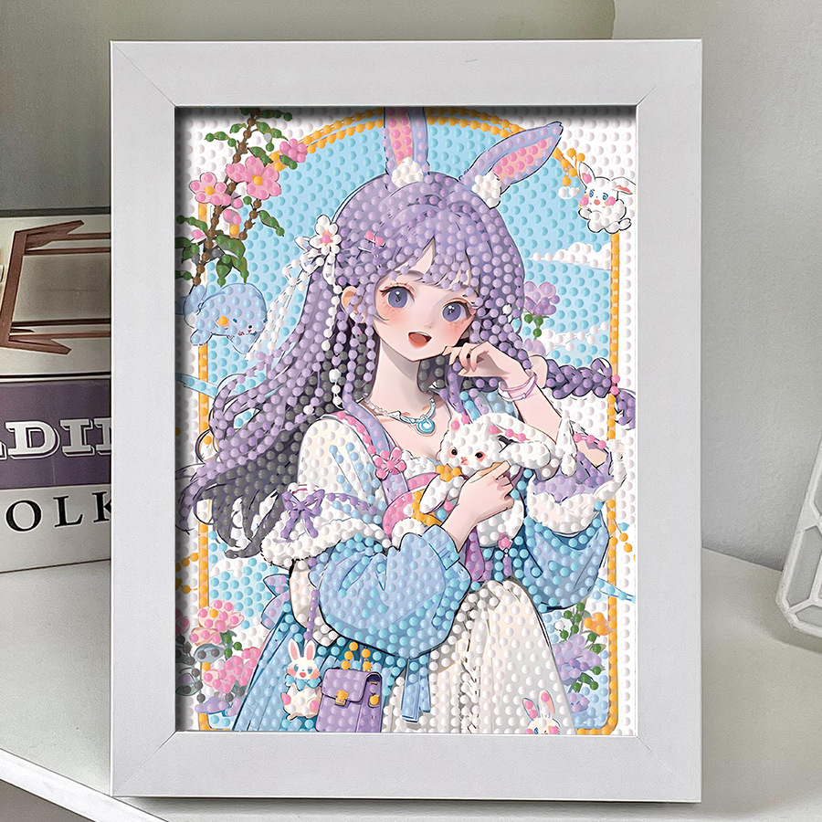 草莓钻石画diy手工郁金香向日葵花卉女孩送闺蜜生日礼物 钻石贴画
