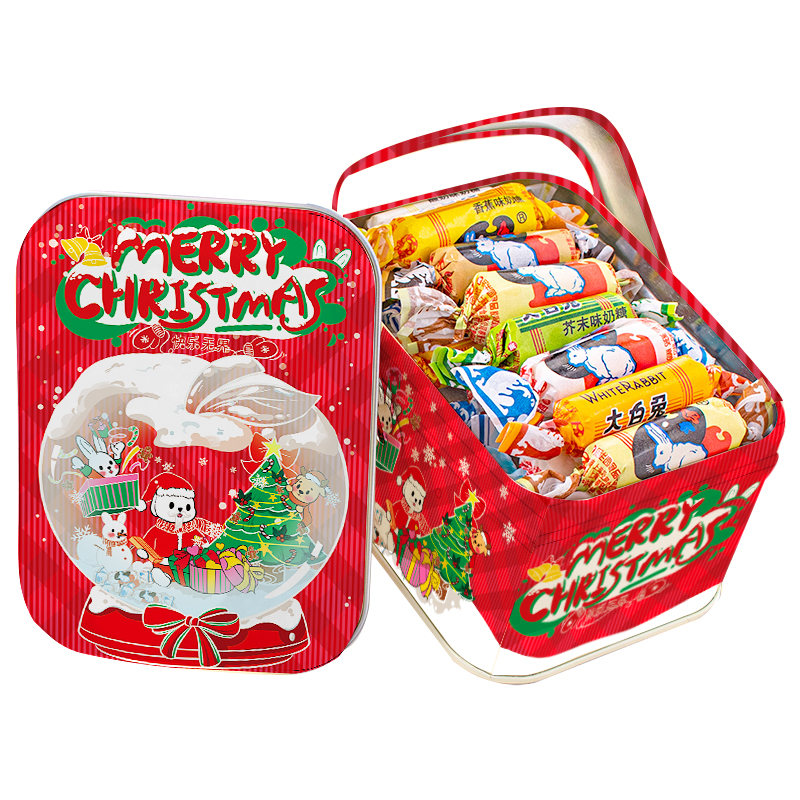 大白兔 奶糖原味116g复活兔礼盒装糖果圣诞节礼物元旦节礼品新年