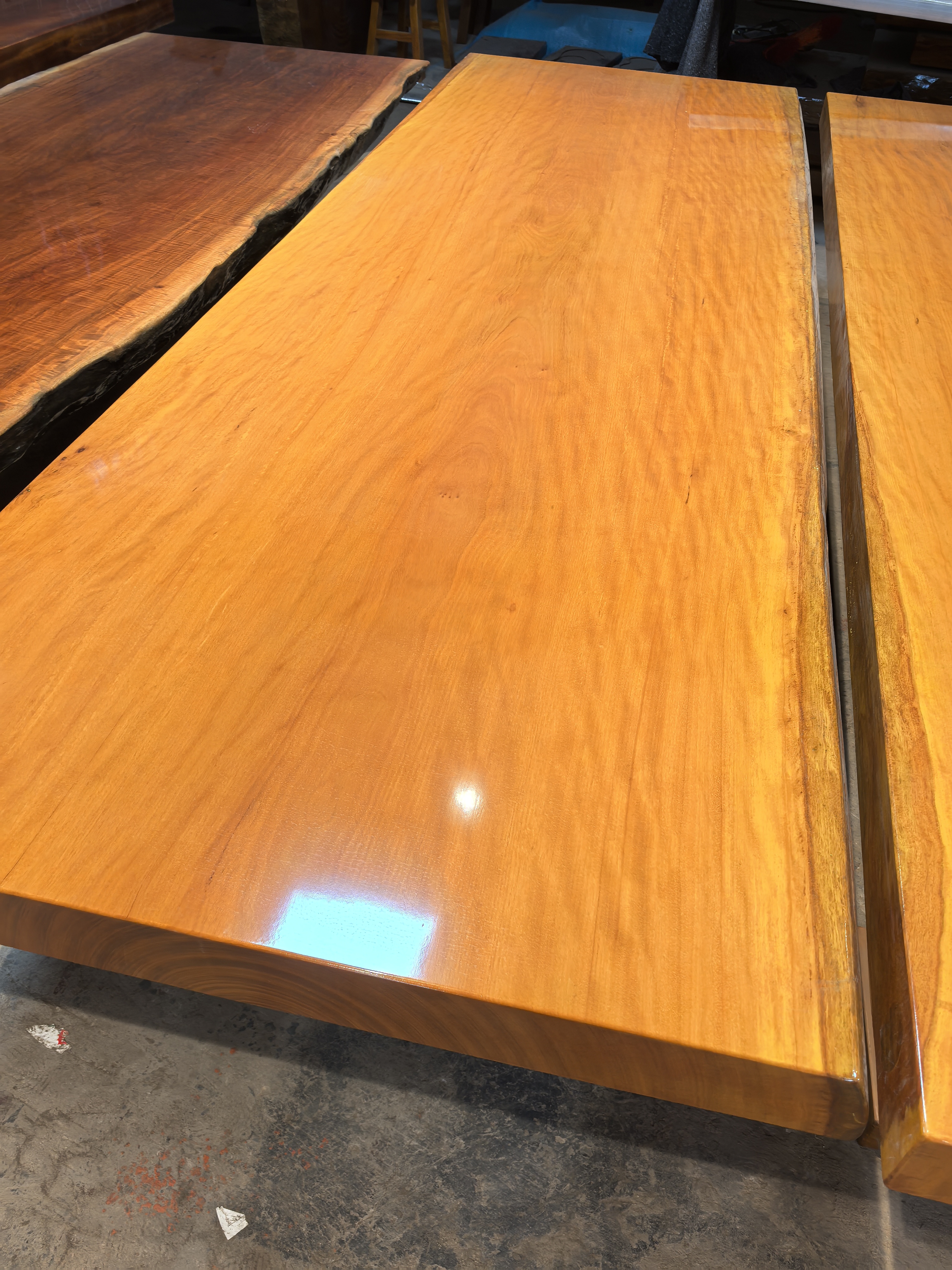 原木整切实木大板桌大板茶桌茶桌餐桌办公桌一板多用途