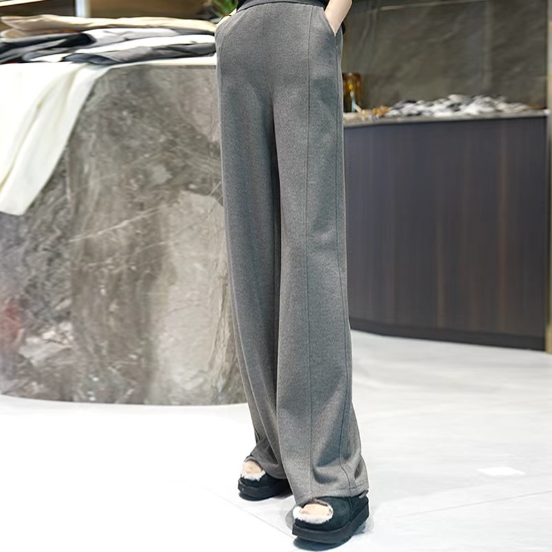 【垂坠显瘦‌】时尚高腰阔腿直筒裤58839