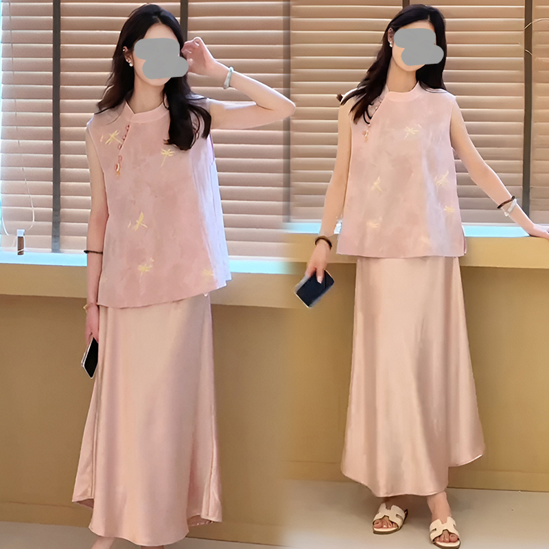 2025夏季新中式国风减龄甜美气质秋日穿搭秋日穿搭新中式国风套装