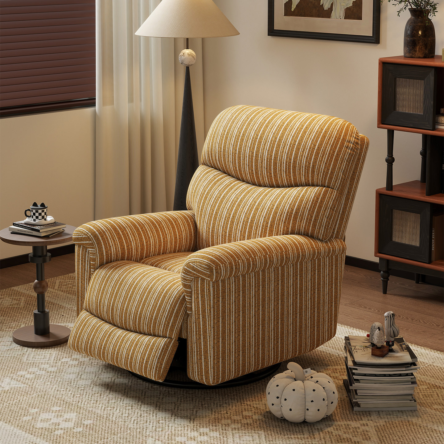 电动单人沙发多功能复古单人头等太空沙发舱可躺睡懒人旋转摇摇椅