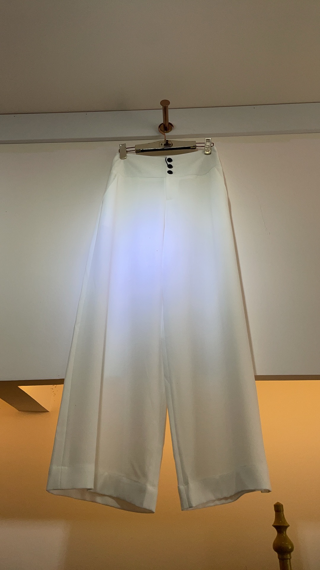 夏季纯色薄款高腰阔腿裤简单大方