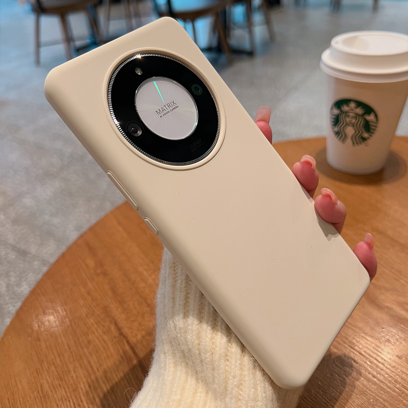 真液态硅胶适用荣耀x70手机壳亲肤手感荣耀x60简约防摔x50pro情侣