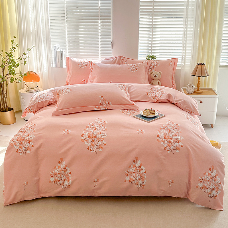 【礼盒装】A类100%全棉四件套柔软亲肤加厚纯棉斜纹棉被套床上用品