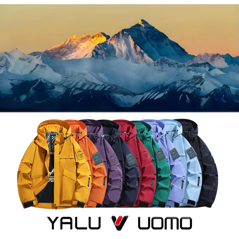 雅鹿男装女装防风防水情侣款夹克收口袖秋季连帽免烫户外