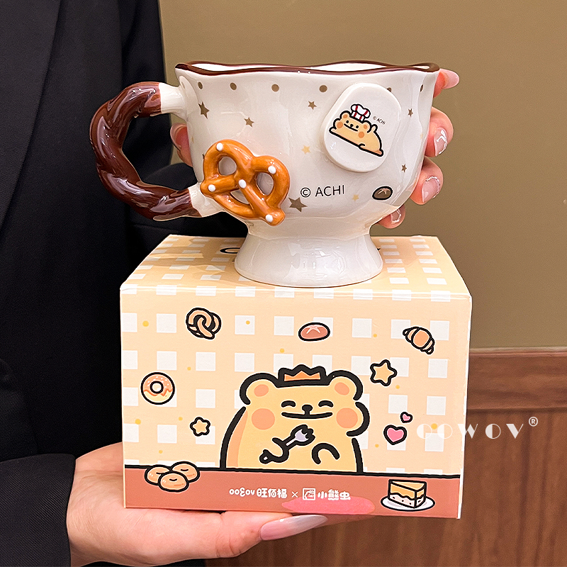 小熊虫联名马克杯子陶瓷2025新款水杯女高颜值情侣咖啡杯生日礼物