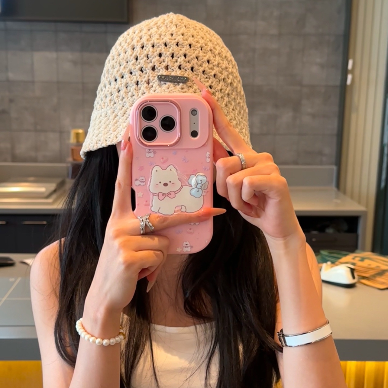 BANCA乖萌西高地转转支架适用苹果17/16手机壳华为vivo小米oppo