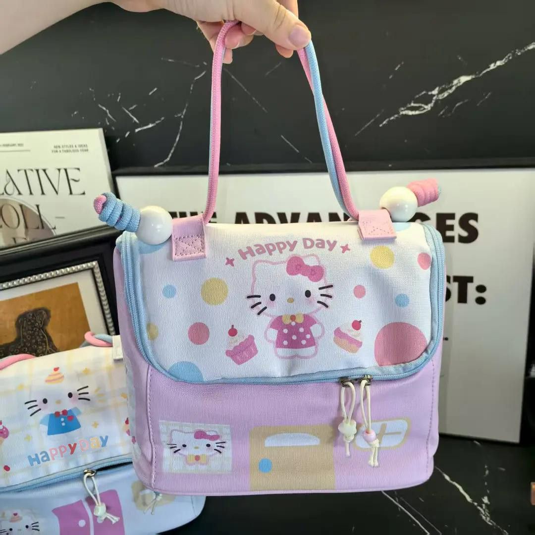 幸运小房子化妆包多巴胺大容量防水旅行便携护肤品收纳袋手提包LY