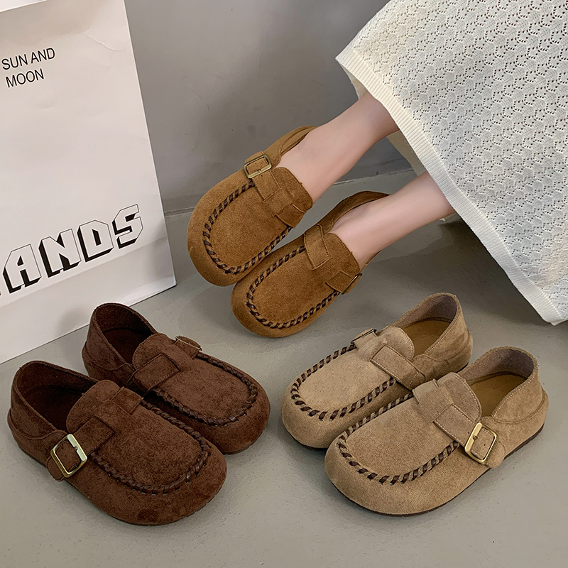 2025秋季新款勃肯鞋女一脚蹬软底舒适软底两穿休闲复古百搭单鞋女