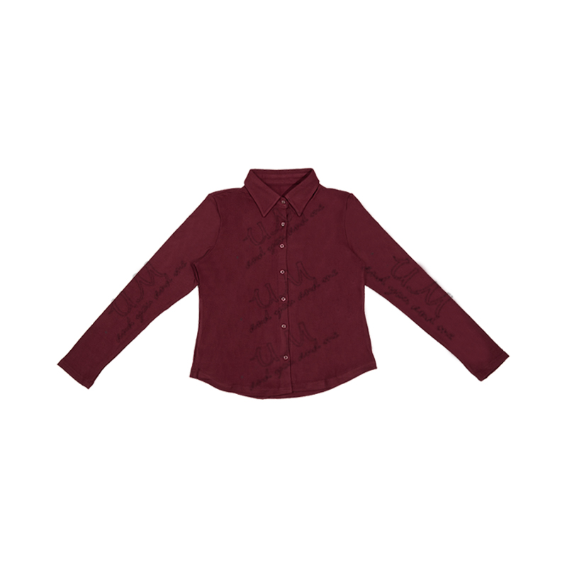 【U.M】翻领精致百搭保暖显瘦衬衫长袖衬衣超能源保暖纱系列