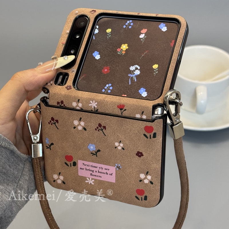 适用华为purax折叠屏手机保护壳pocket2复古风彩色小碎花小米MIXF