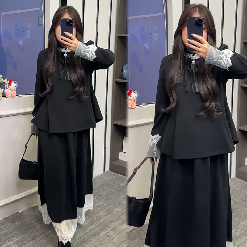 2025秋季新款时尚显瘦气质网红高档套装女高级百搭宽松大码两件套