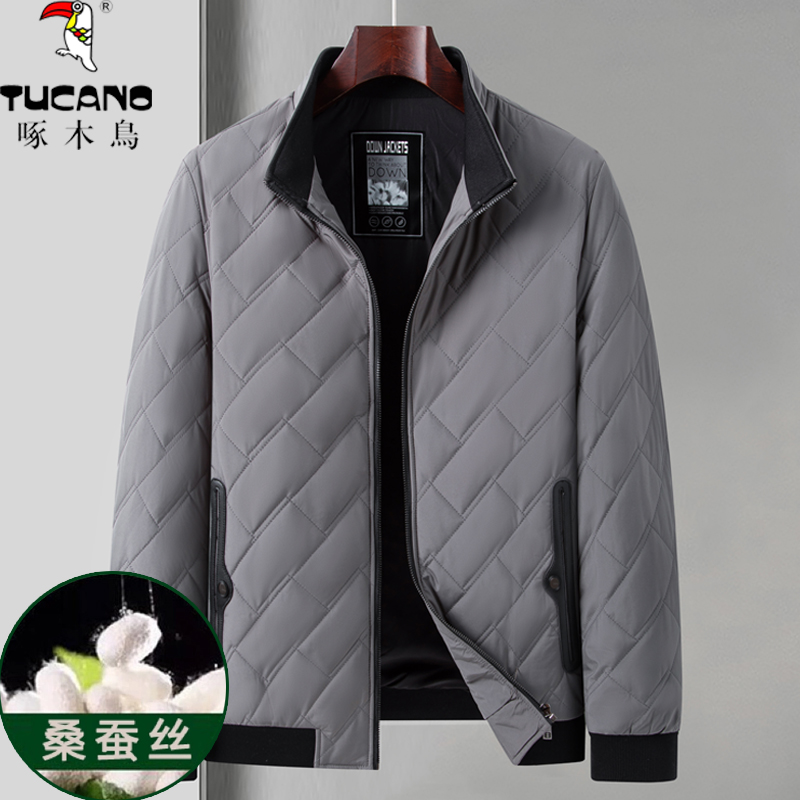 TUCANO/啄木鳥2025秋冬季棉袄中年男棉服棉衣外套立领爸爸装夹克