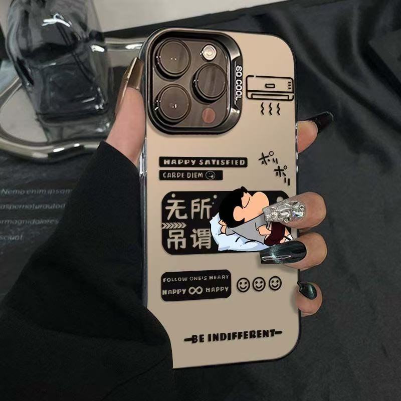 小新无所吊谓适用苹果17iqoo华为oppo小米vivo一加彩银手机防摔壳