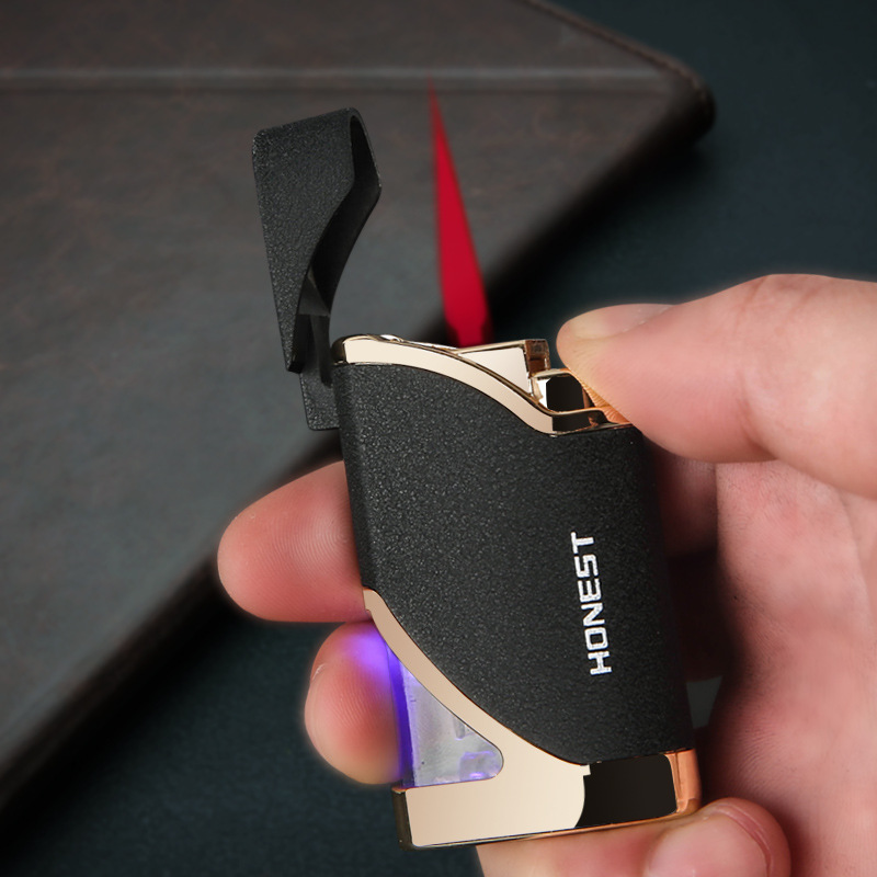 气超薄带灯防风迷你个性创意精品红火点火器爆款火机