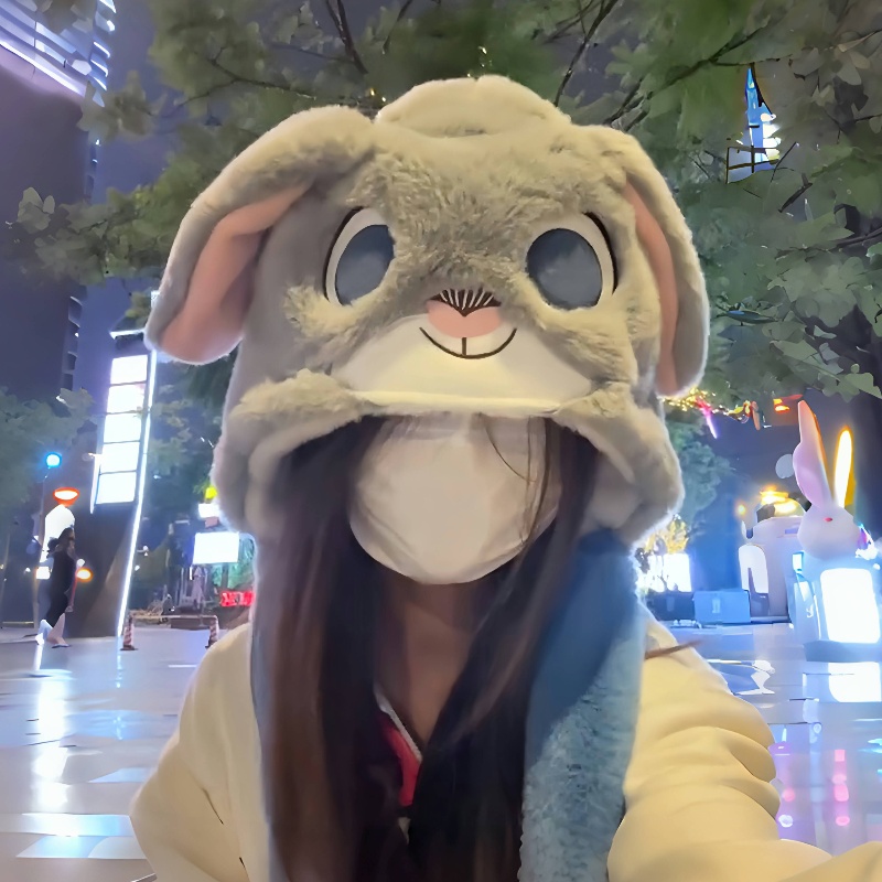 迪士尼疯狂动物城朱迪会动耳朵的帽子女秋冬显脸小可爱保暖雷锋帽