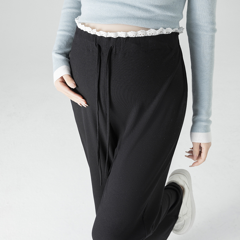 生完也能穿孕妇裤夏季春秋薄款外穿新款垂感阔腿裤显瘦时尚休闲裤