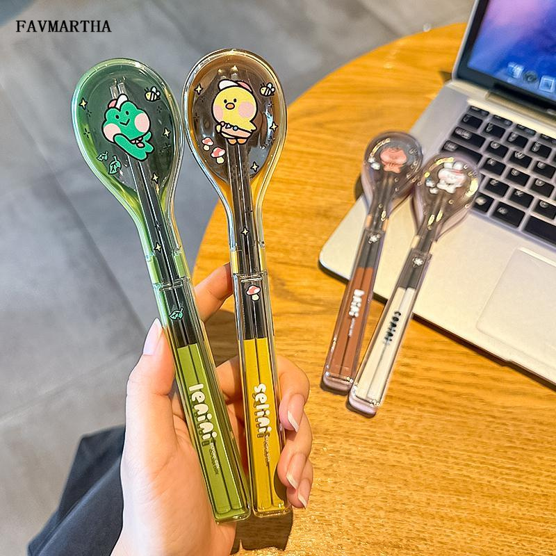 筷勺子便携套装餐具学生儿童收纳盒一人用外带上班个人专用筷子盒