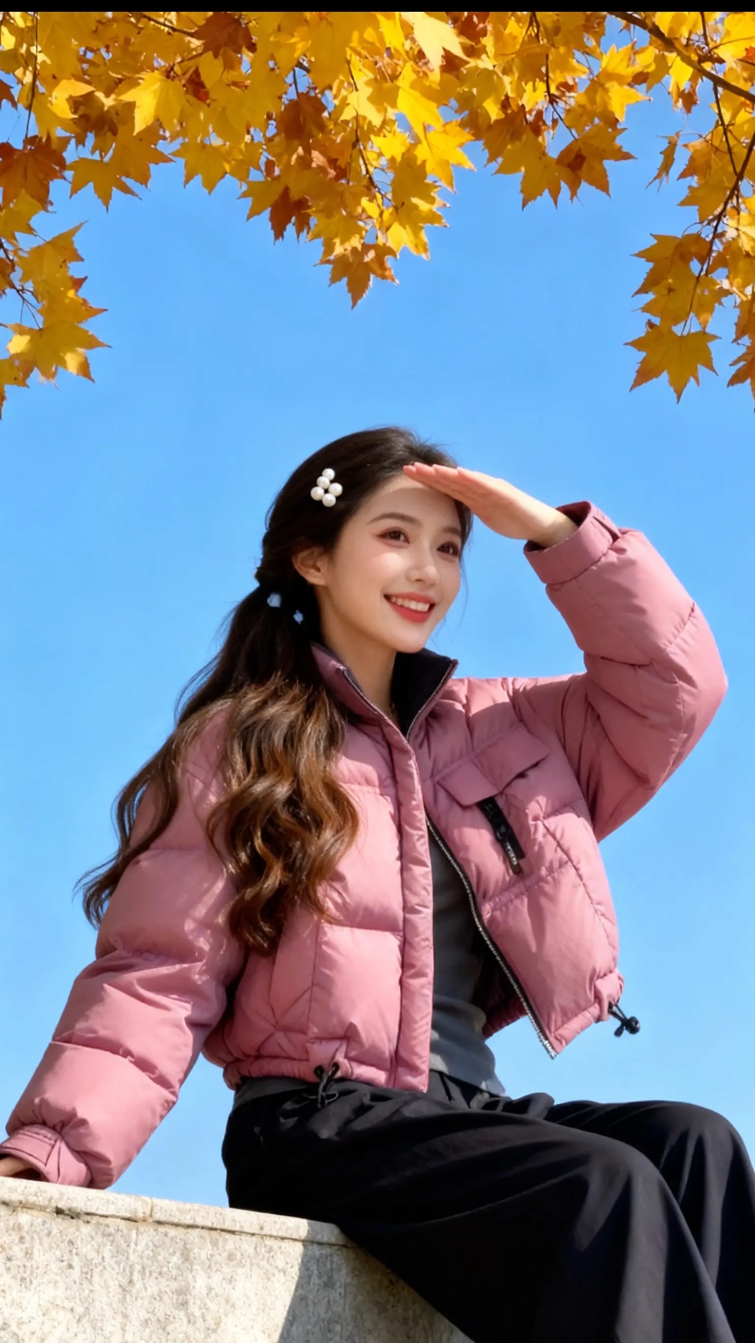 巨好看的粉色短款棉服外套女冬季甜美韩系加厚保暖棉袄夹棉面包服