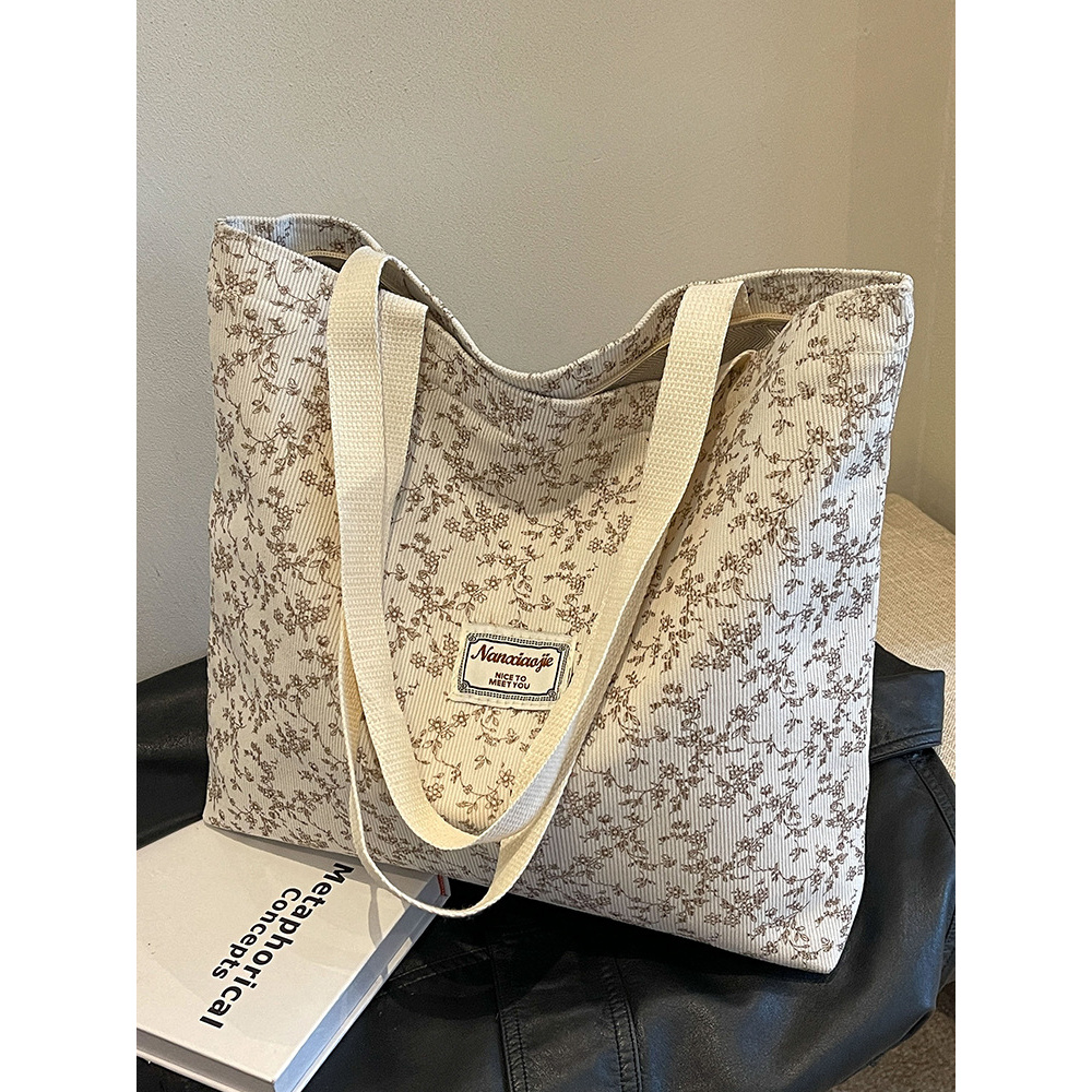 高中生时尚托特包包女2025新款通勤单肩妈咪包女百搭学生补课包女