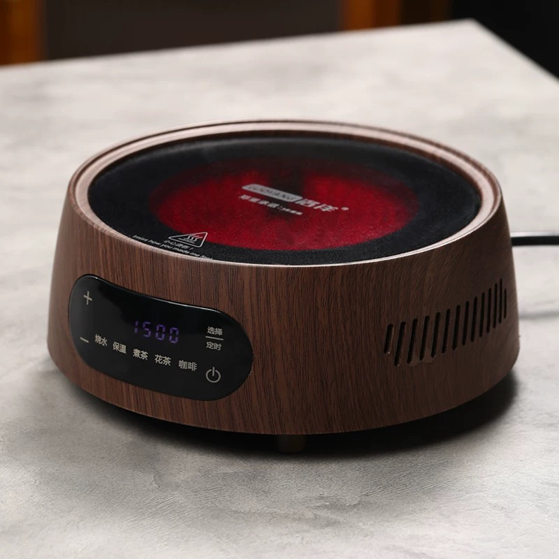 洛洋木纹新款智能电陶炉煮茶器小型电茶炉三年质保煮茶器