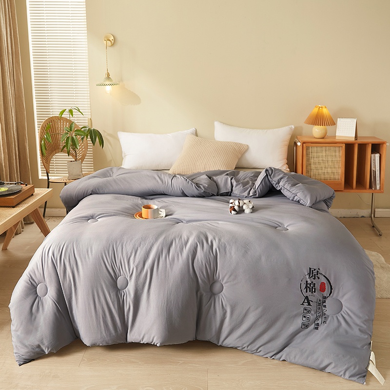 西藏包邮】A类原棉大豆被柔软亲肤四季通用被子家用棉被秋冬被